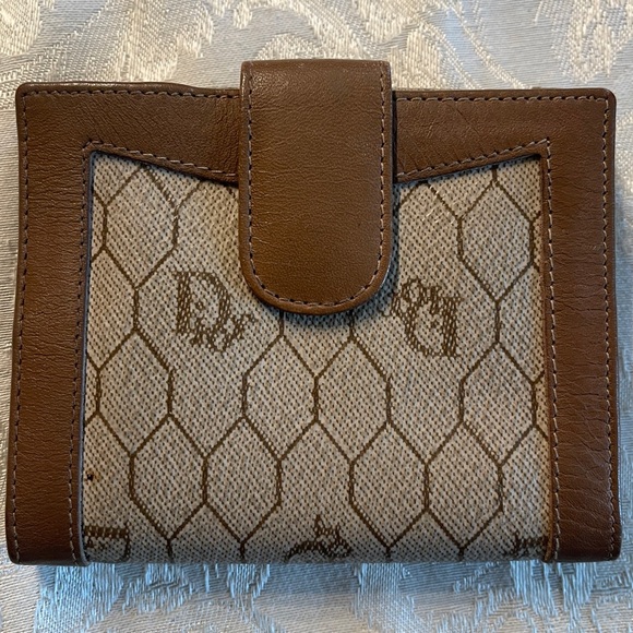 Dior Handbags - CHRISTIAN DIOR VINTAGE HONEYCOMB COLLECTION SHORT WALLET